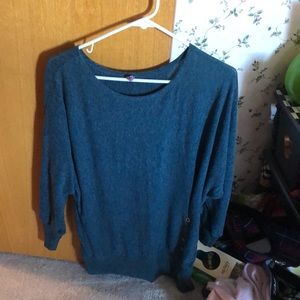Green scoop neck sweater